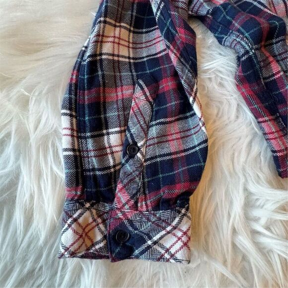 Rails Women's Plaid Dolman Sleeve Button-Up Flannel Shirt  L Cowgirl Western - Picture 8 of 14